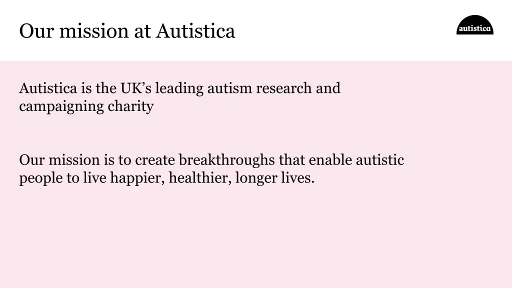 our mission at autistica