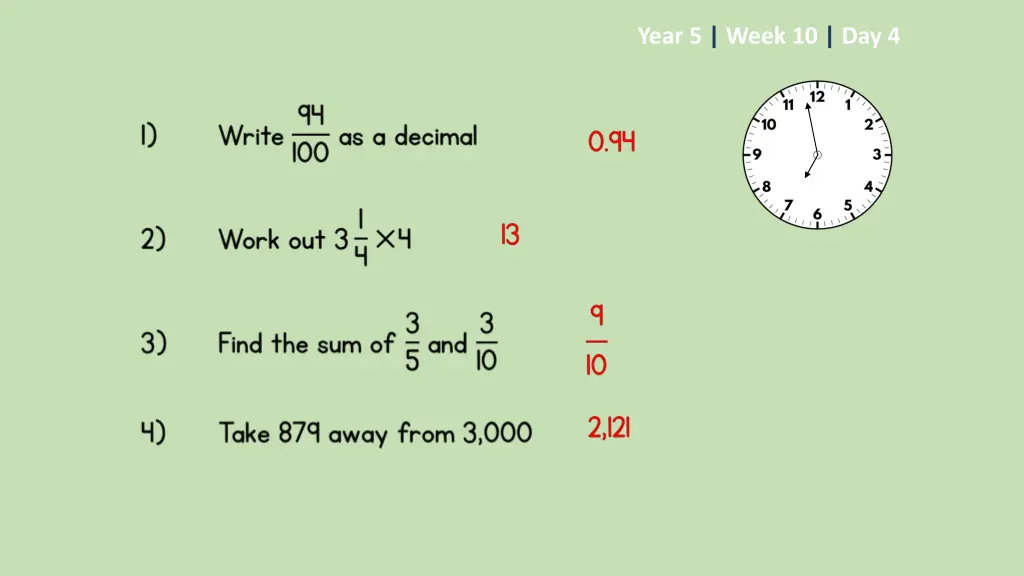 year 5 week 10 day 4 1