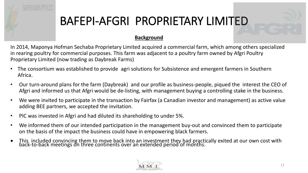 bafepi bafepi afgri proprietary limited afgri