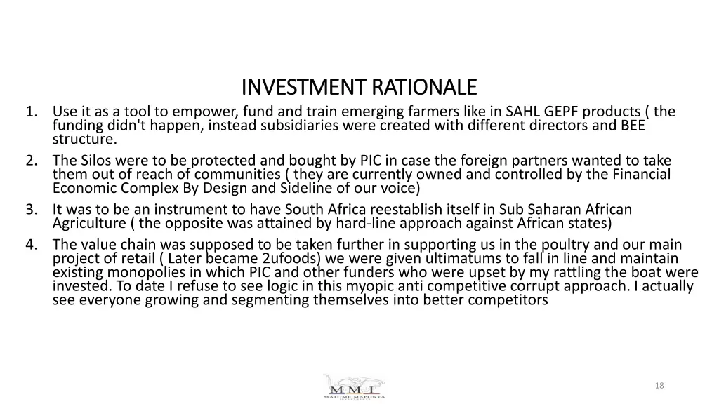 investment rationale investment rationale 2