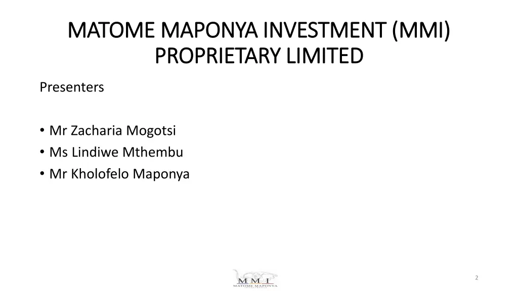 matome maponya investment mmi matome maponya