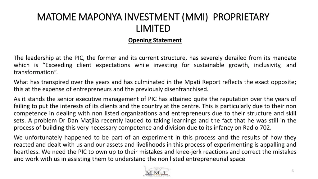 matome maponya investment mmi proprietary matome 2