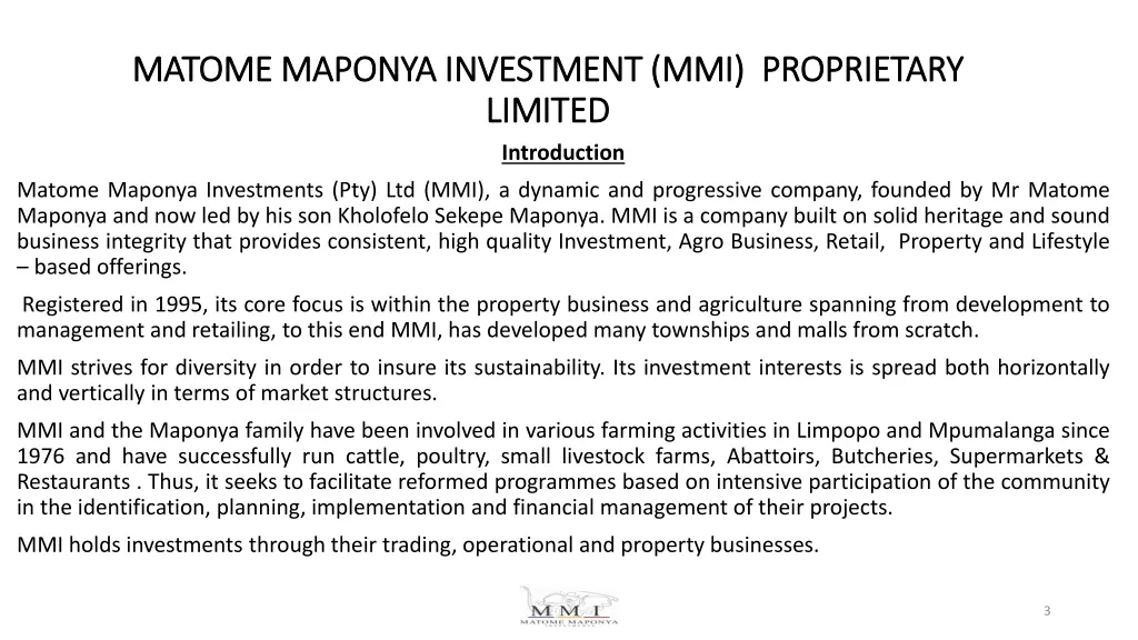 matome maponya investment mmi proprietary matome