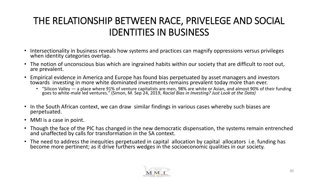 the relationship between race privelege