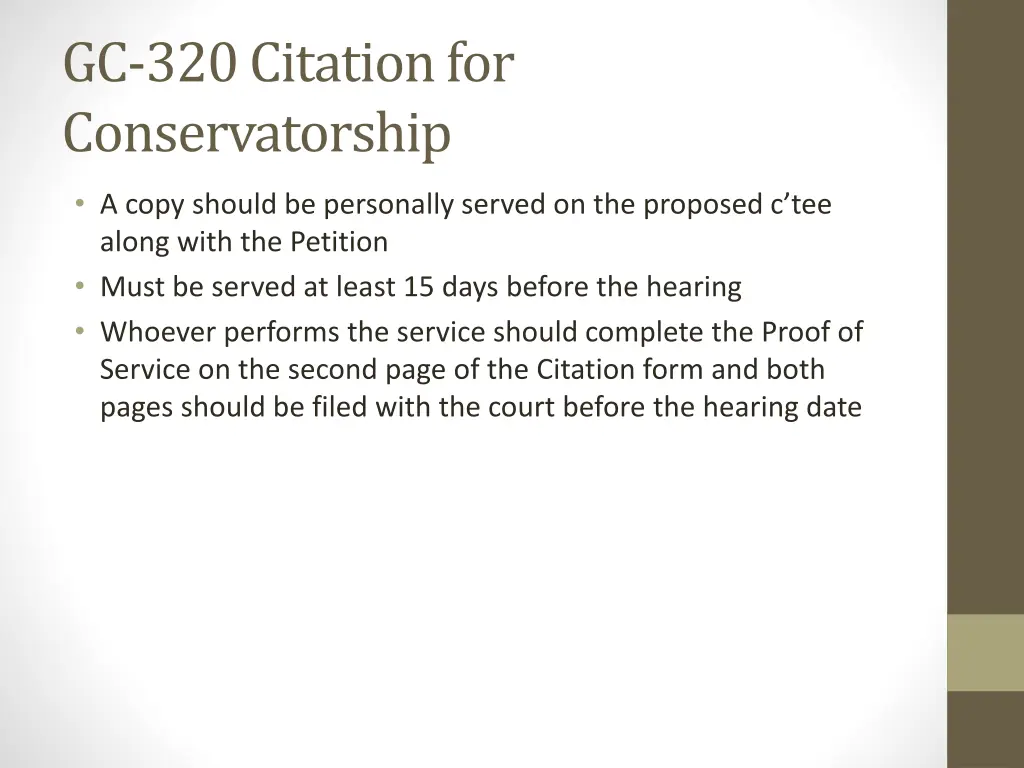 gc 320 citation for conservatorship