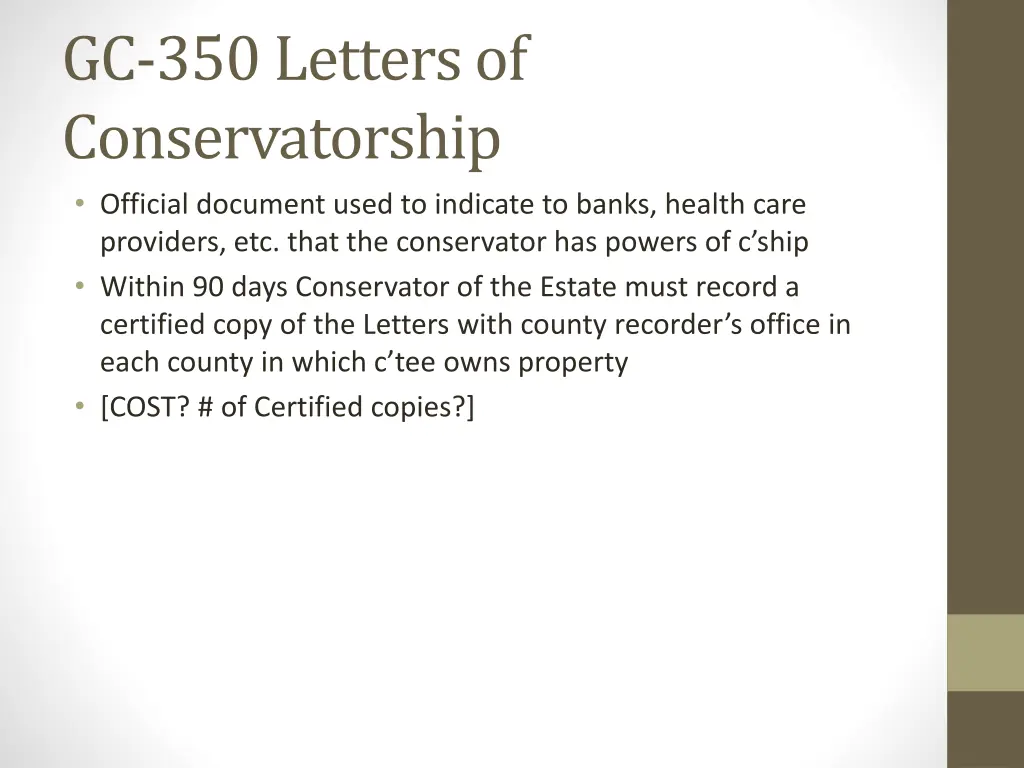 gc 350 letters of conservatorship official