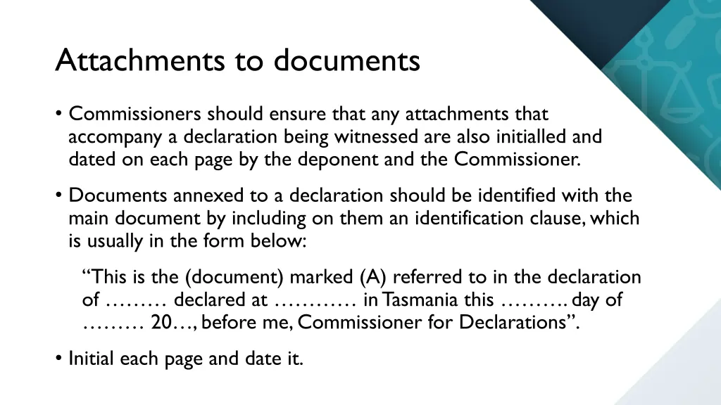 attachments to documents