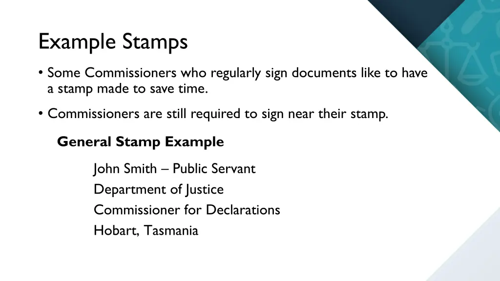 example stamps