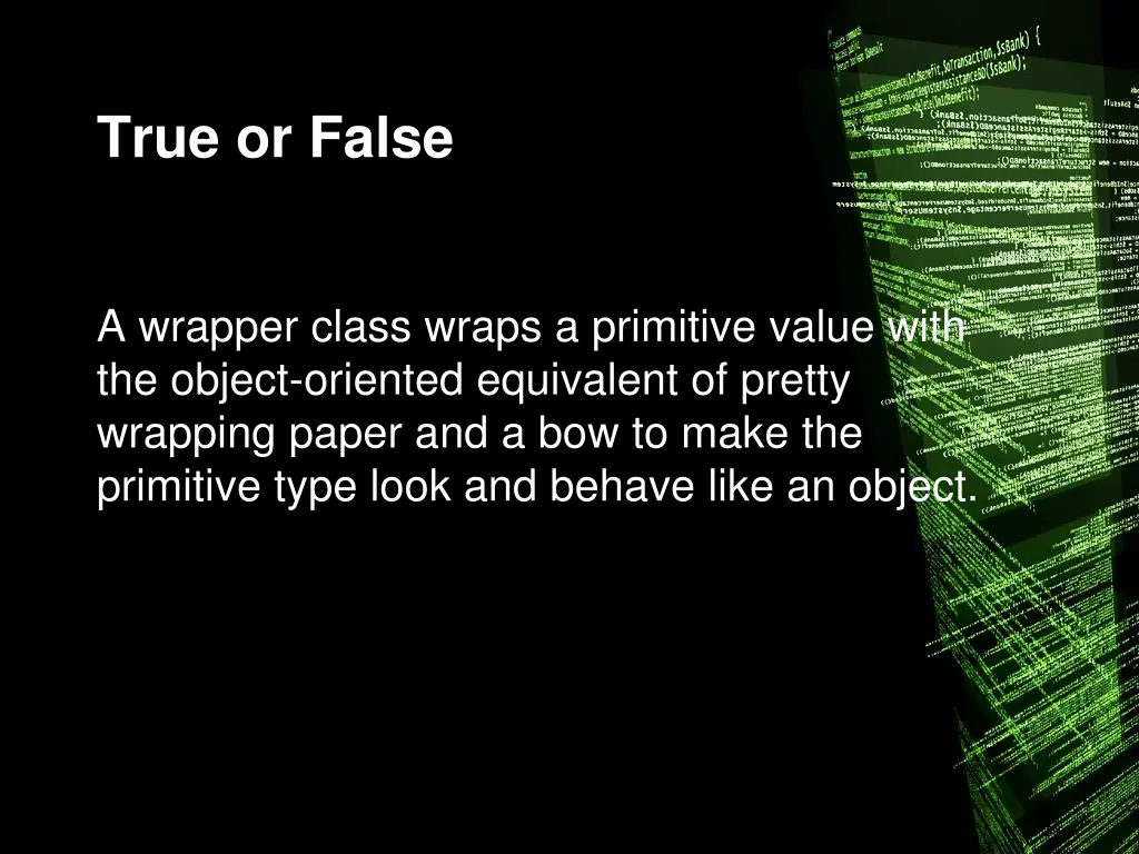 true or false 4