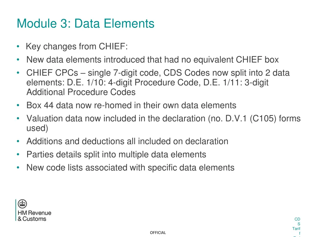 module 3 data elements 1