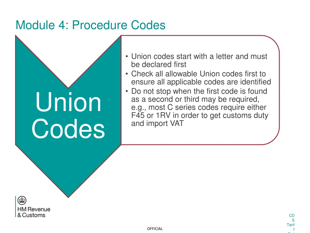 module 4 procedure codes 13