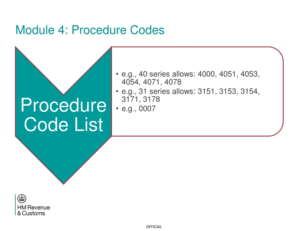 module 4 procedure codes 9