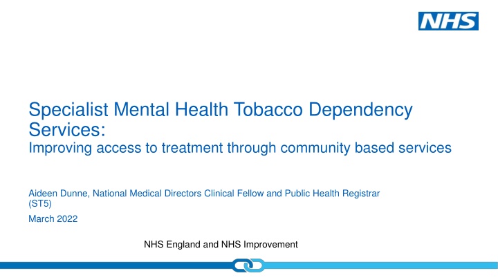 specialist mental health tobacco dependency