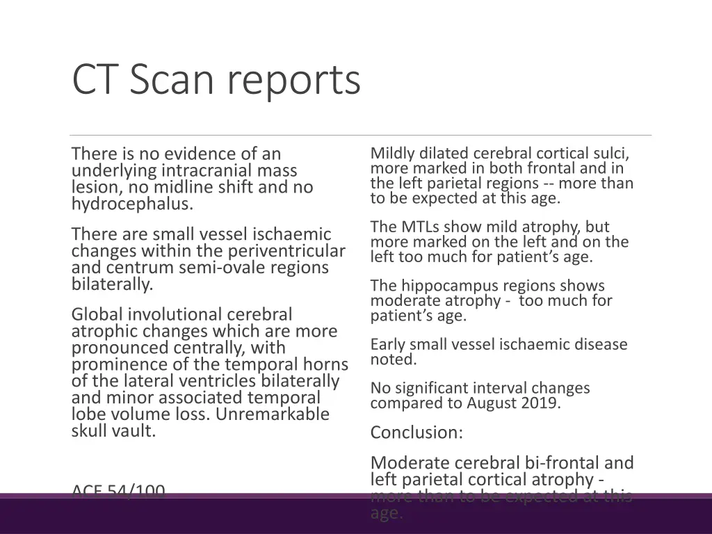 ct scan reports