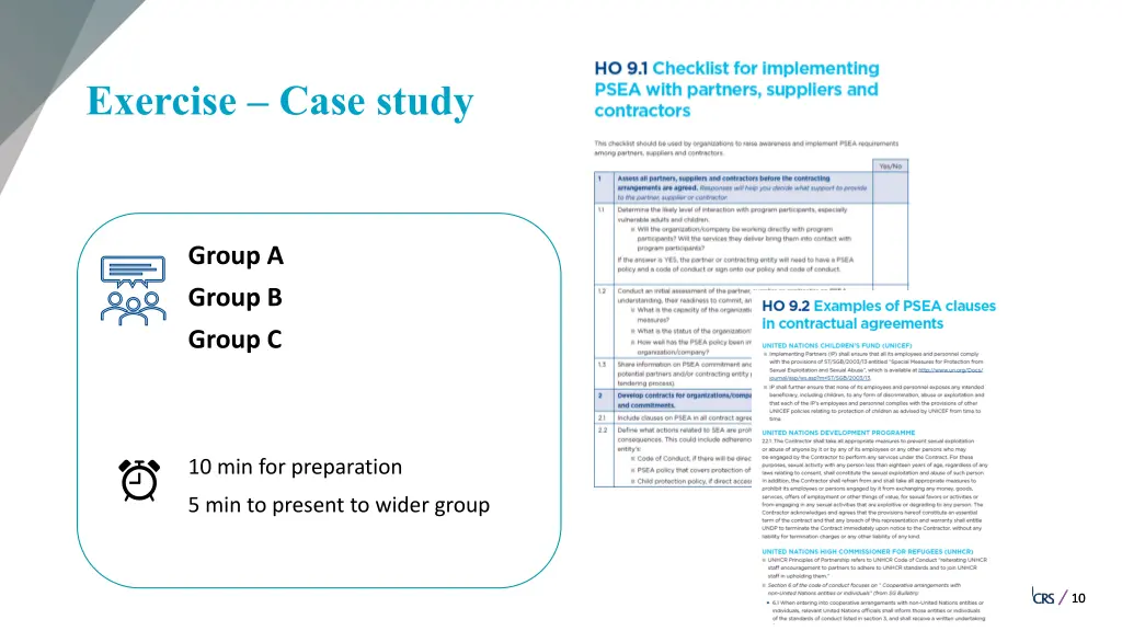 exercise case study