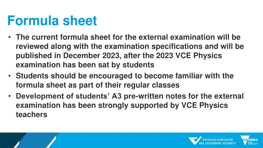 formula sheet