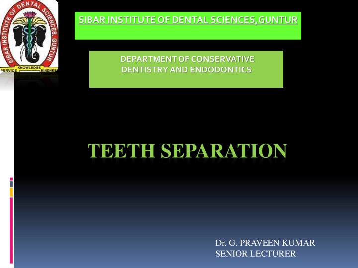 sibar institute of dental sciences guntur