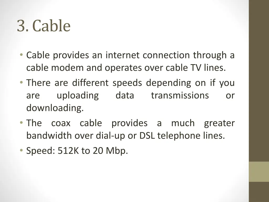 3 cable