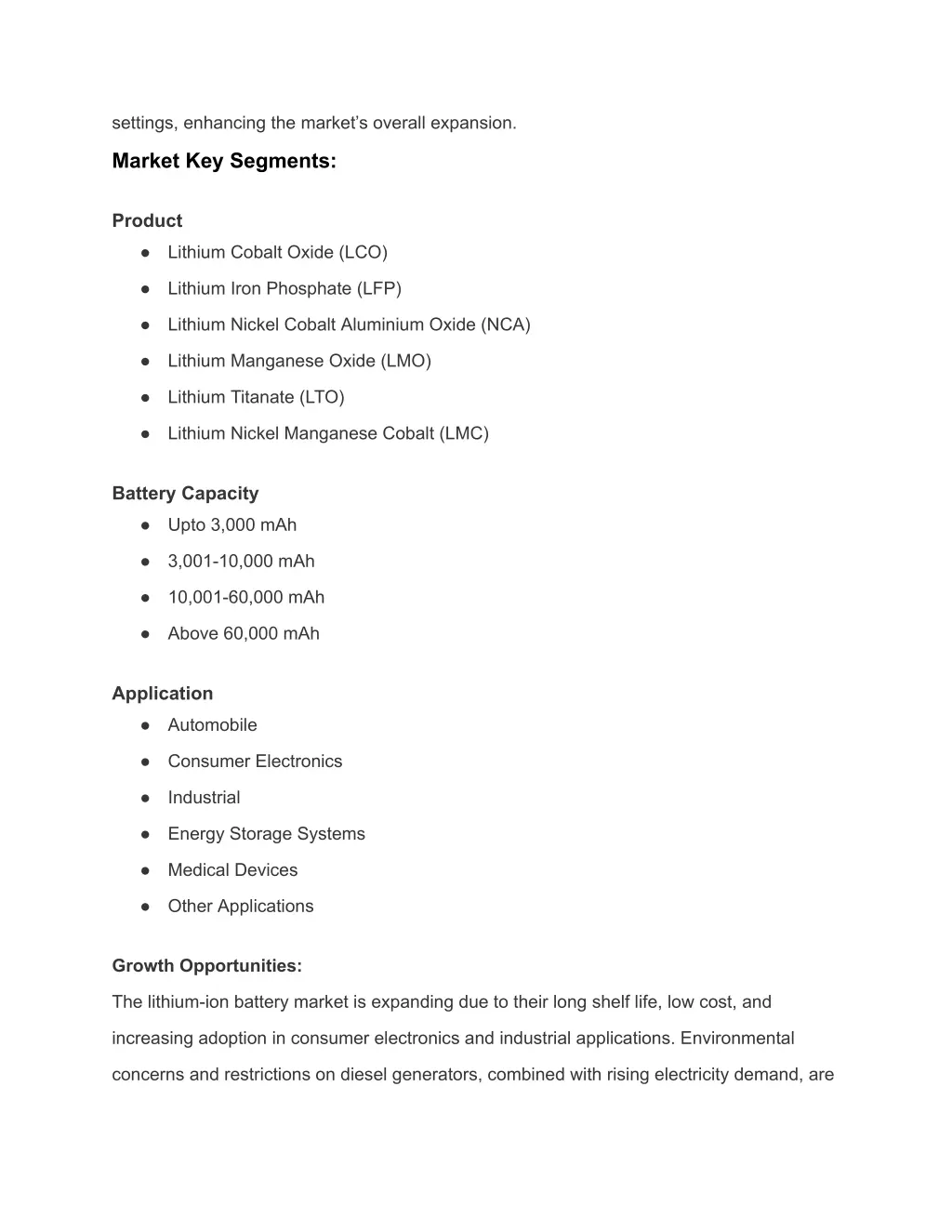 settings enhancing the market s overall expansion