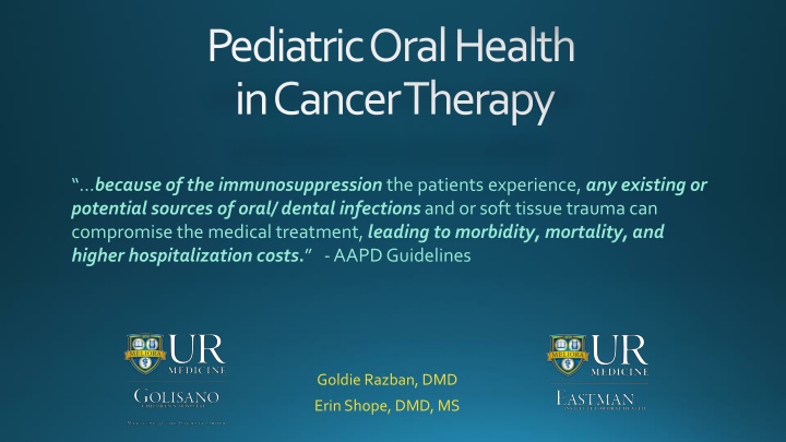 pediatric oral health in cancer therapy