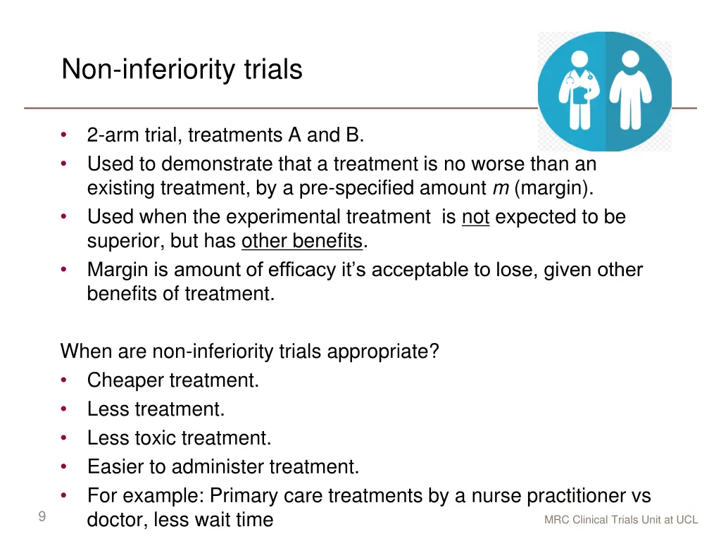 non inferiority trials