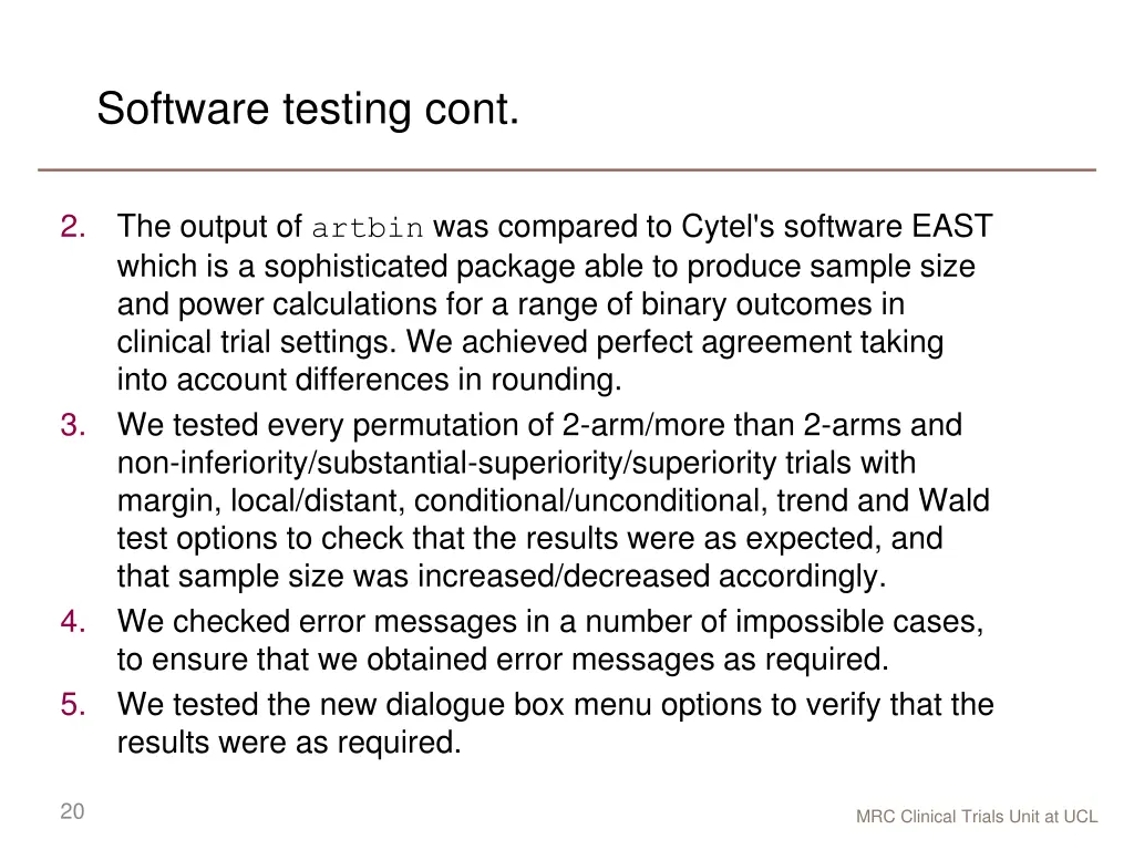 software testing cont