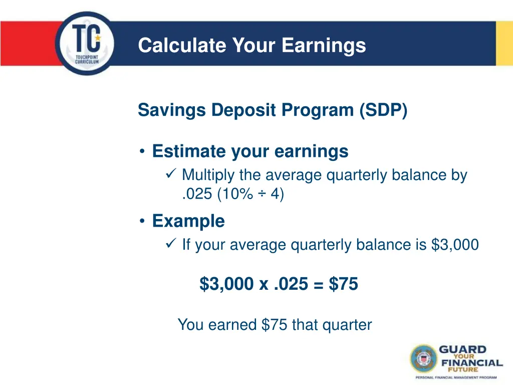 calculate your earnings