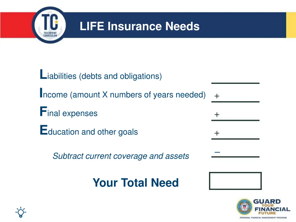 life insurance needs