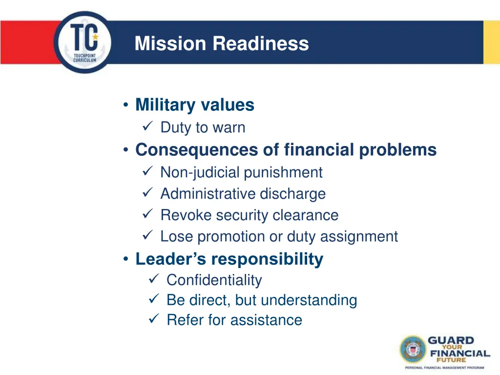 mission readiness