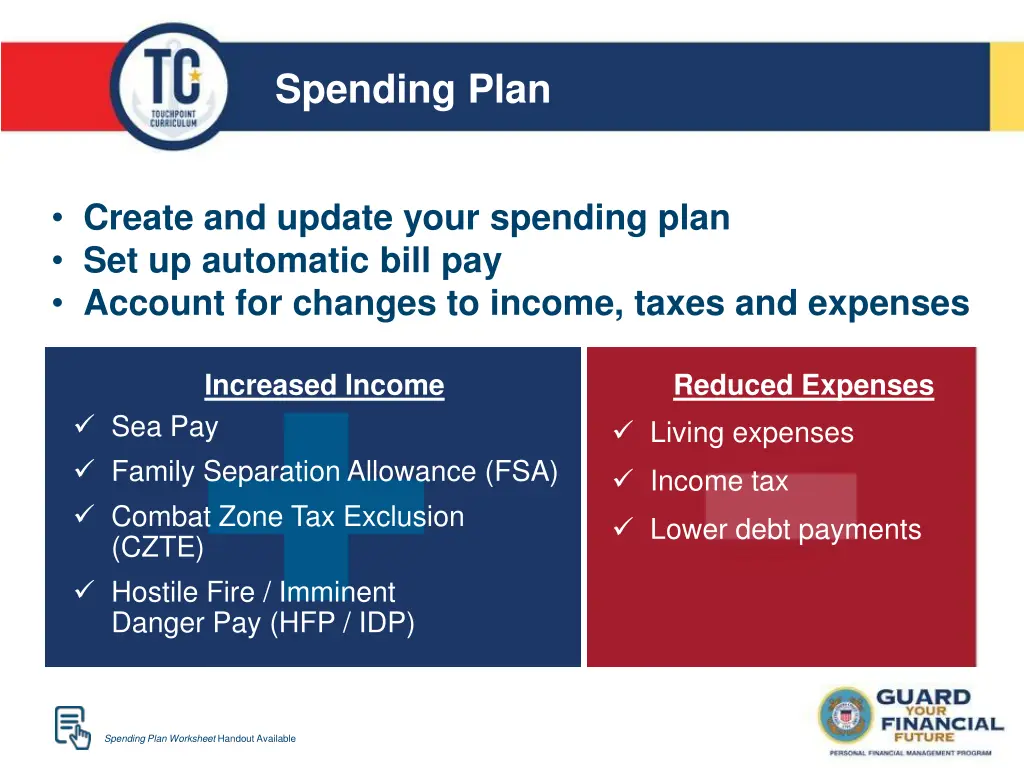 spending plan