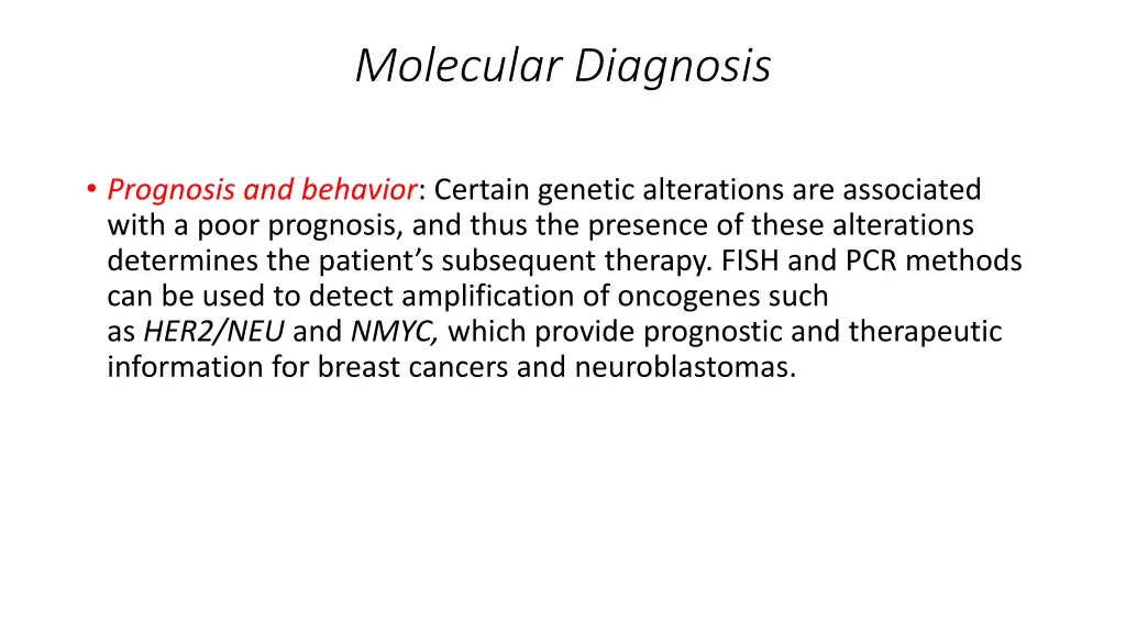 molecular diagnosis 1