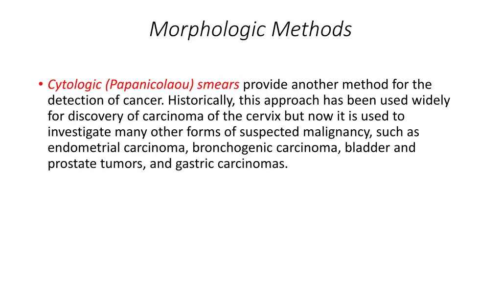 morphologic methods 2