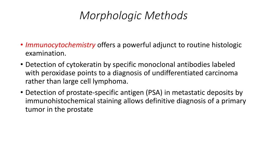 morphologic methods 3