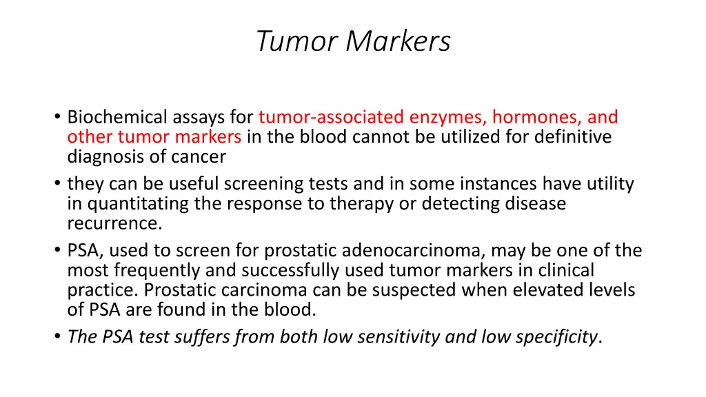 tumor markers