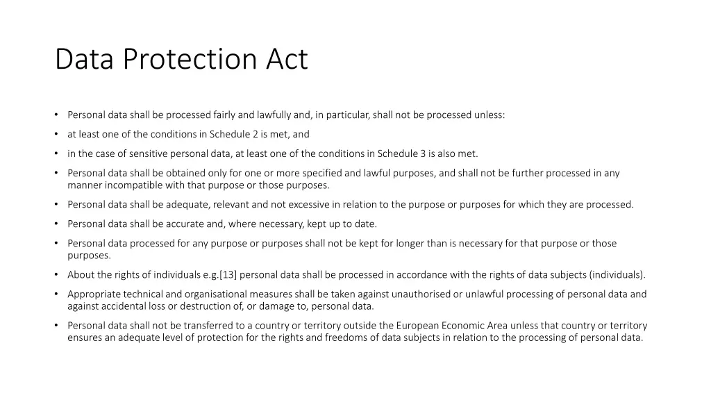 data protection act