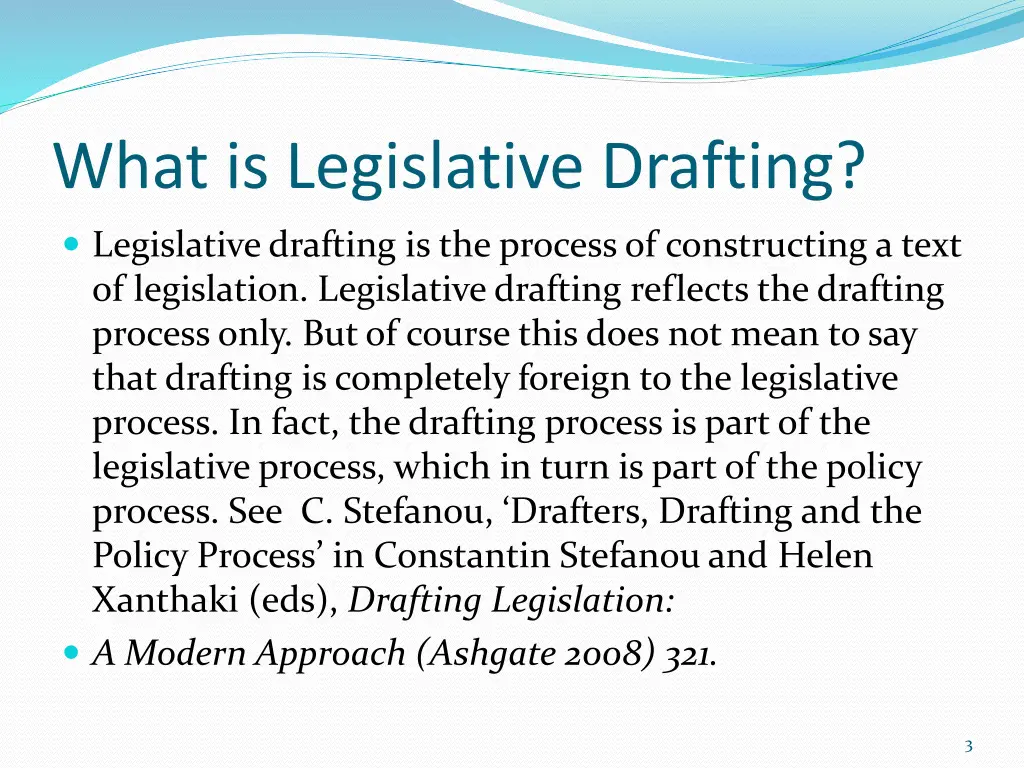 what is legislative drafting