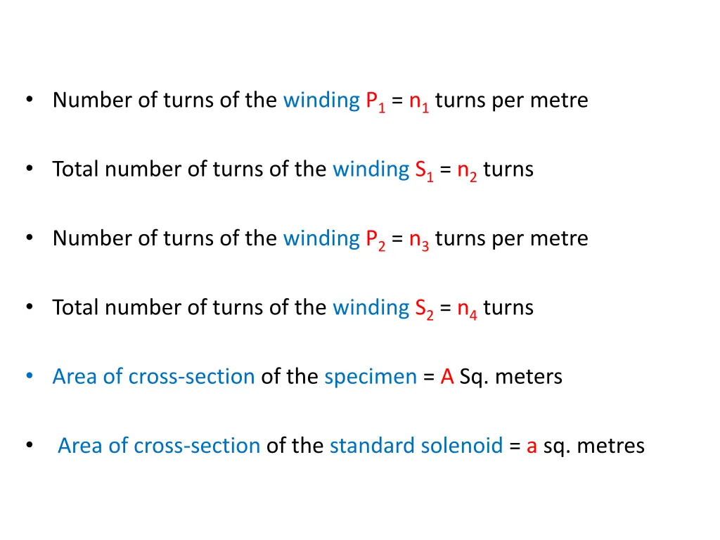 number of turns of the winding p 1 n 1 turns