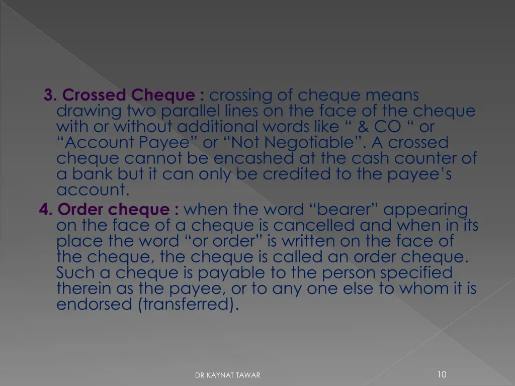 3 crossed cheque crossing of cheque means drawing