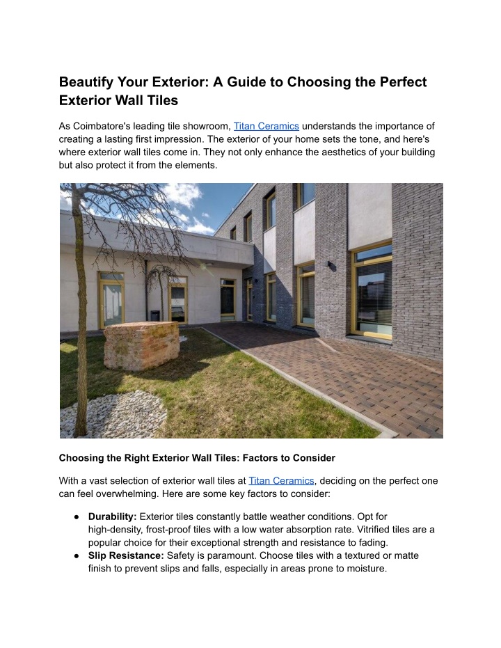 beautify your exterior a guide to choosing