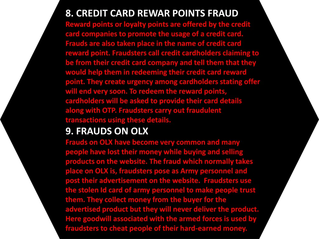 8 credit card rewar points fraud reward points