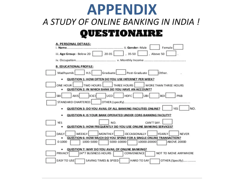 appendix