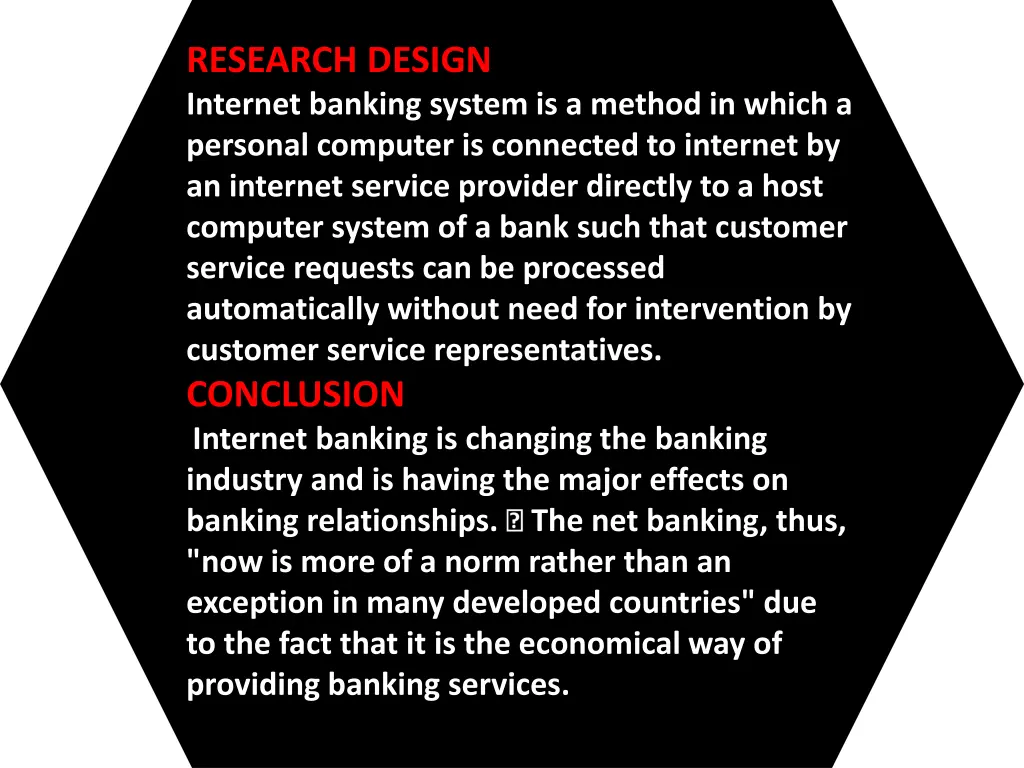 research design internet banking system