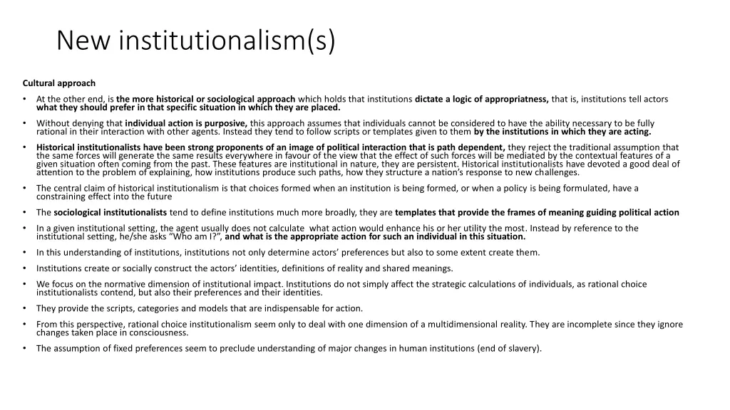 new institutionalism s 4