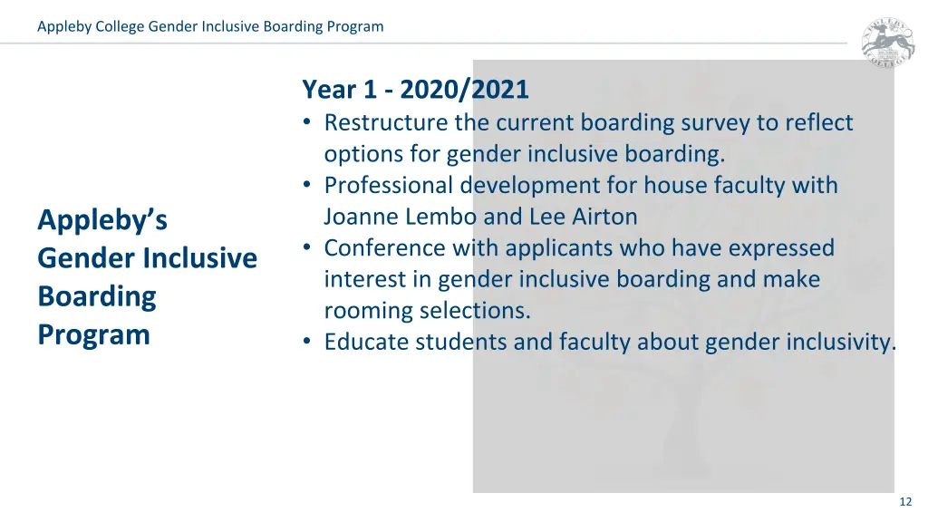 appleby college gender inclusive boarding program