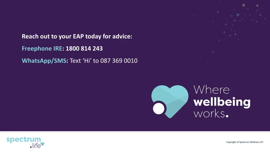 reach out to your eap today for advice