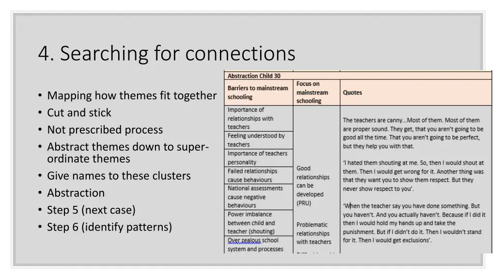 4 searching for connections