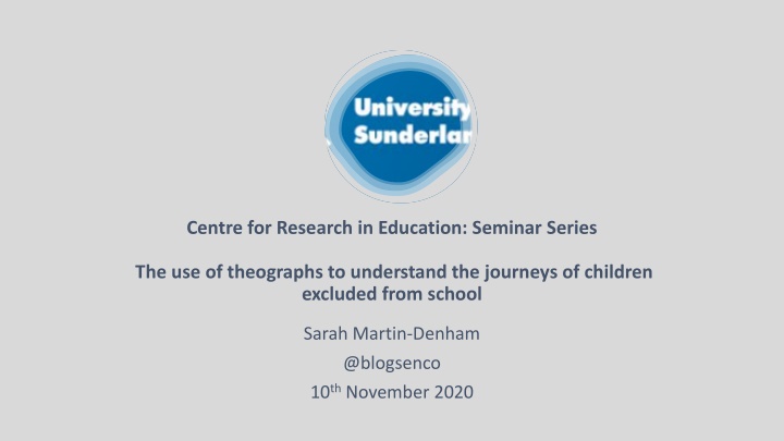 centre for research in education seminar series