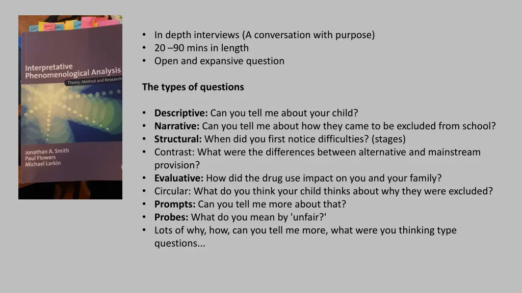 in depth interviews a conversation with purpose