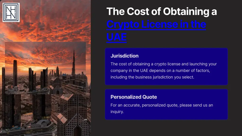 the cost of obtaining a crypto license in the uae