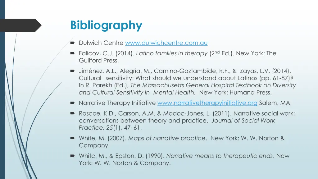 bibliography